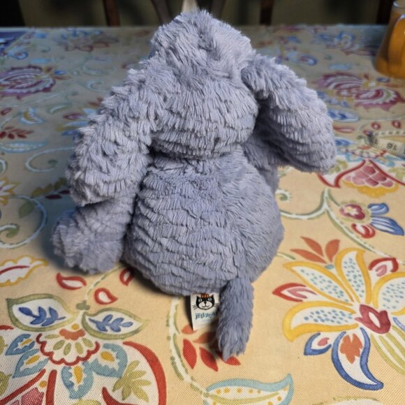 Jellycat Fuddlewuddle Elephant Medium 9” Blue Plush Stuffed Animal Toy - Picture 2 of 8